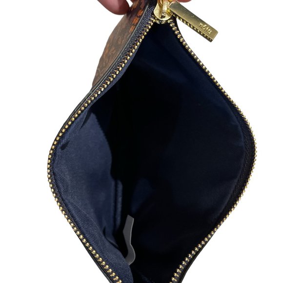 NOTA Ultimate Office Pouch Bag Floral 9" x 7" Clutch Notes Games Zip Up - Picture 9 of 10